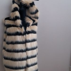 Faux Fur BCBG Oversized Vest